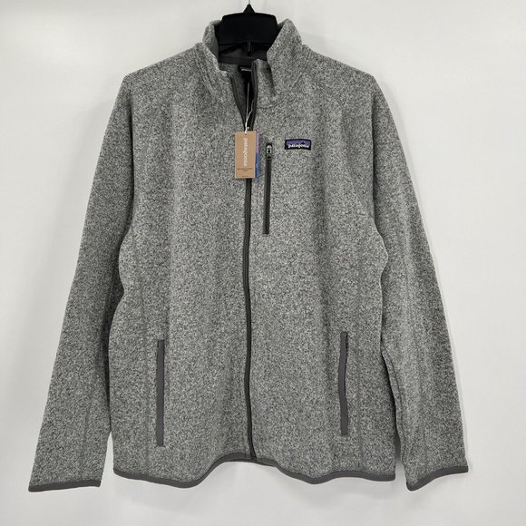 Patagonia Men's Better Sweater Full Zip Fleece Jacket Stonewash Gray sz M NWT - Picture 1 of 15